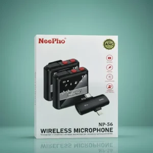neepho np 56 professional wireless microphone: dual tx, enhanced quality & vlogging interviews