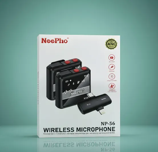 neepho np 56 professional wireless microphone: dual tx, enhanced quality & vlogging interviews neepho np 56 professional wireless microphone: dual tx, enhanced quality & vlogging interviews