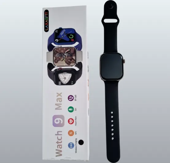 laxafit watch 9 max smart watch: nfc, wireless charging, siri, heart rate & bt calling laxafit watch 9 max smart watch: nfc, wireless charging, siri, heart rate & bt calling