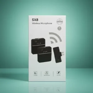 sx8 premium wireless microphone: 2.4g professional mic for live shows, vlogs & interviews