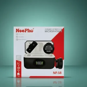 neepho np 58 collar clip microphone: wireless connection, noise reduction & volume control